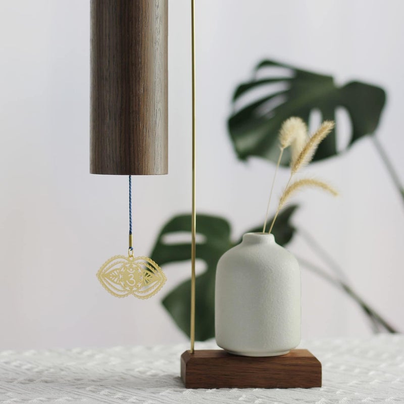 Mowind Chakra Chimes Natural Bamboo Wind Chimes Meditation Chord Windchime Wind Bell for Home Decoration Zen Mindfulness Third Eye Chakra - Image 3